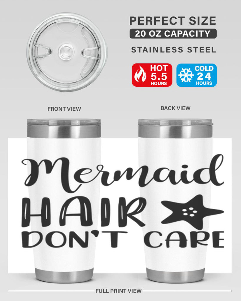 Mermaid hair dont care 411#- mermaid- Tumbler