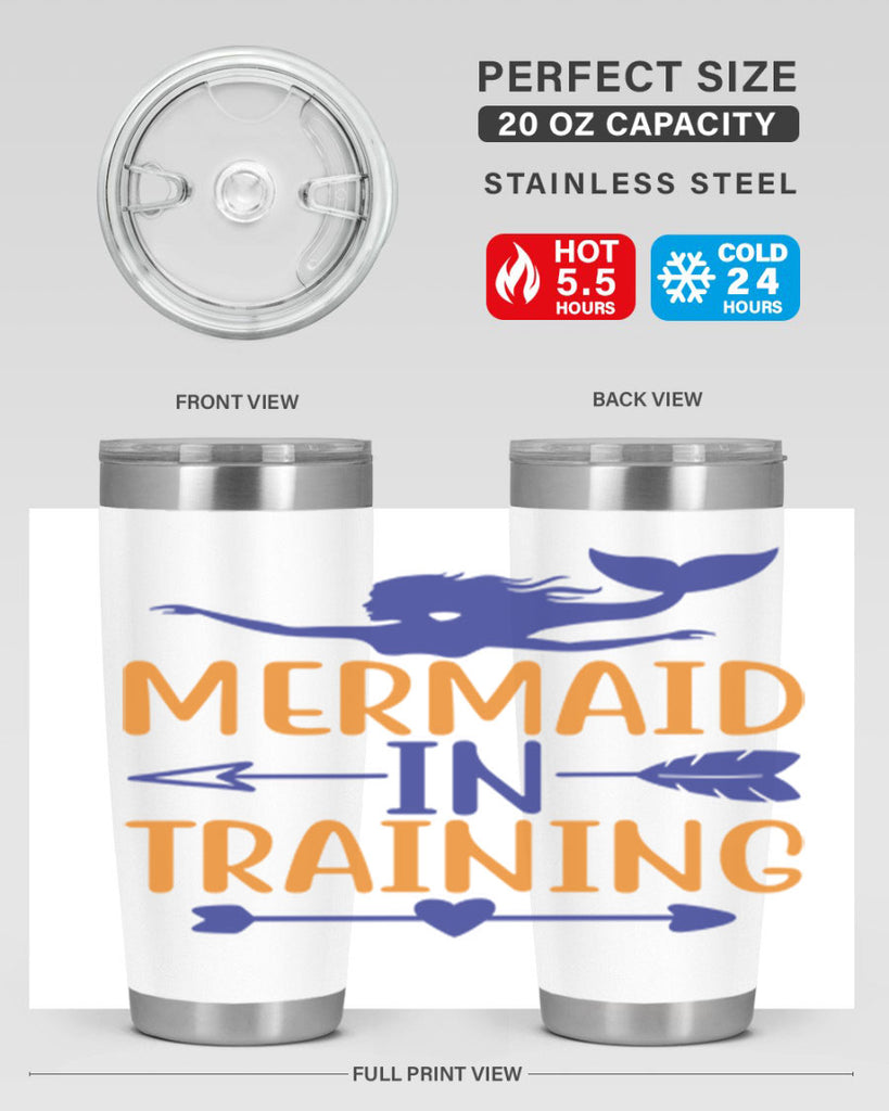 Mermaid in Training 360#- mermaid- Tumbler