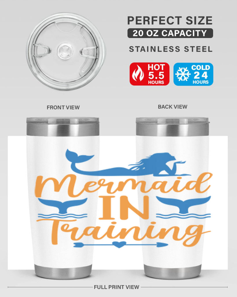 Mermaid in Training 367#- mermaid- Tumbler