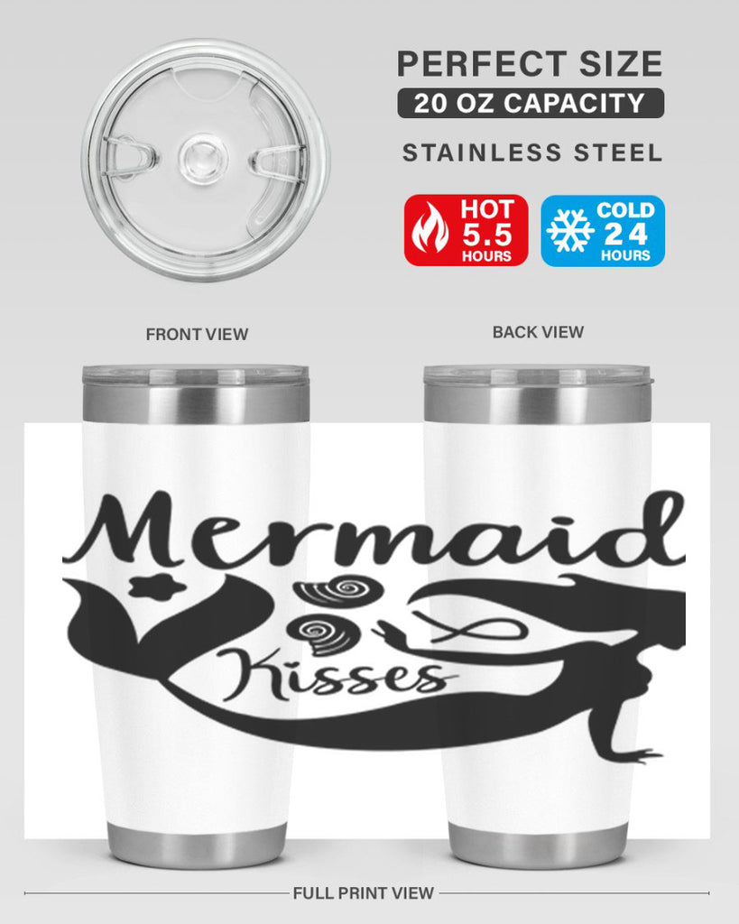 Mermaid kisses design 428#- mermaid- Tumbler