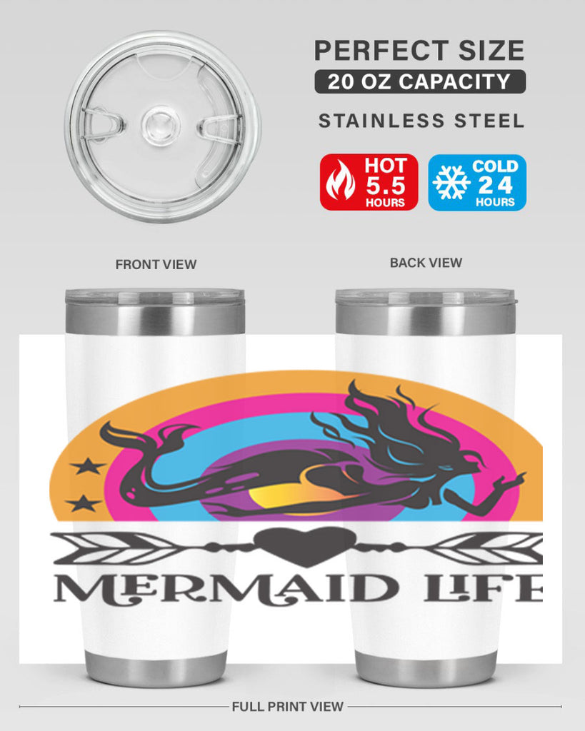 Mermaid life 431#- mermaid- Tumbler