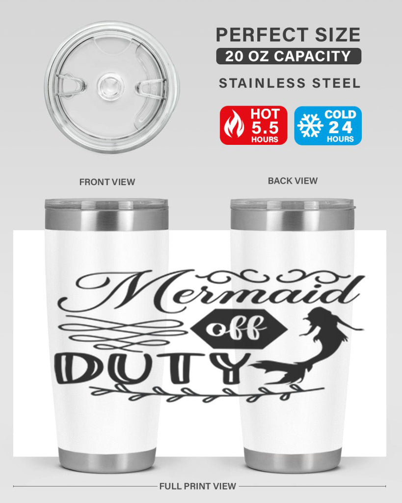 Mermaid off duty 432#- mermaid- Tumbler