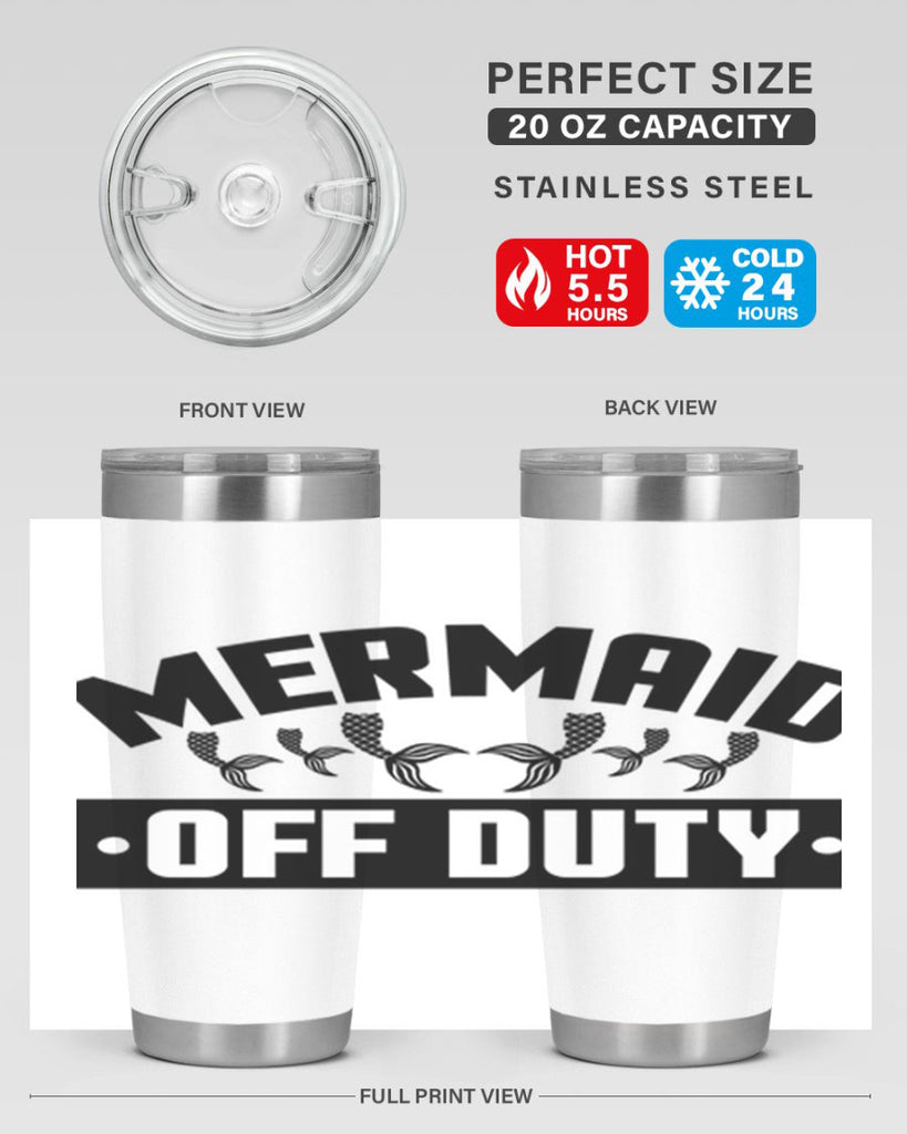 Mermaid off duty 437#- mermaid- Tumbler