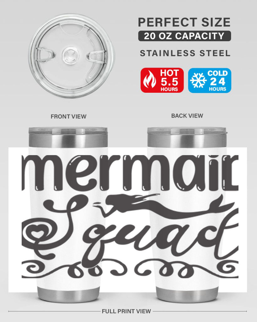 Mermaid squad 446#- mermaid- Tumbler