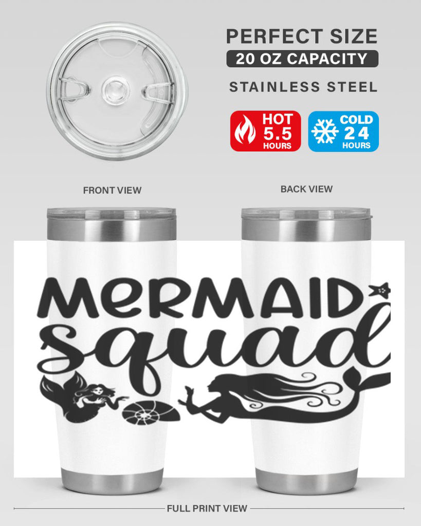 Mermaid squad 447#- mermaid- Tumbler