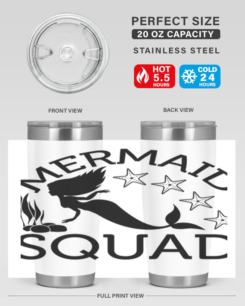 Mermaid squad 448#- mermaid- Tumbler