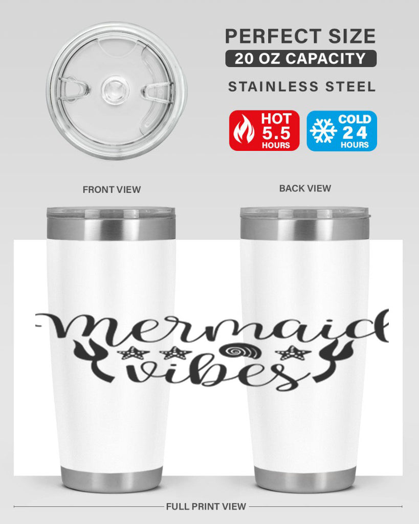 Mermaid vibes design 466#- mermaid- Tumbler