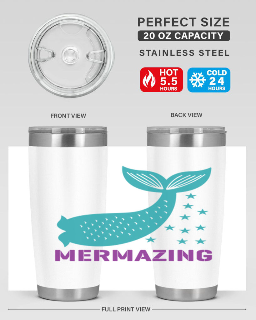 Mermazing 502#- mermaid- Tumbler