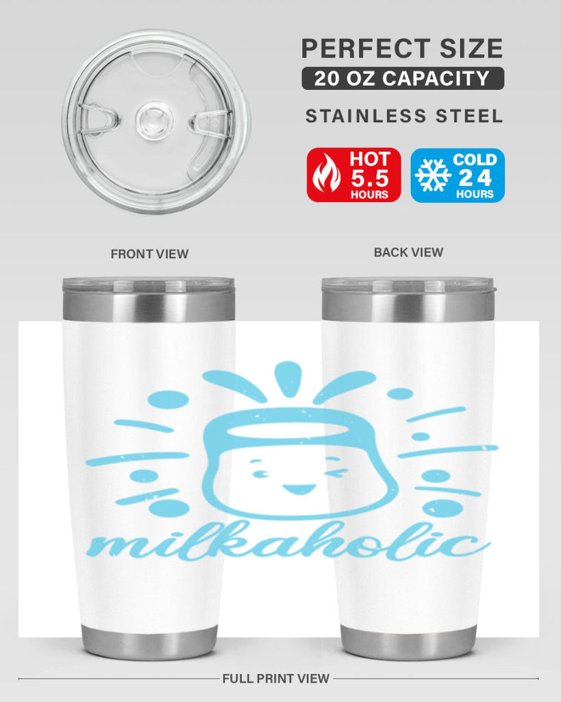 Milkaholic Style 29#- baby shower- tumbler