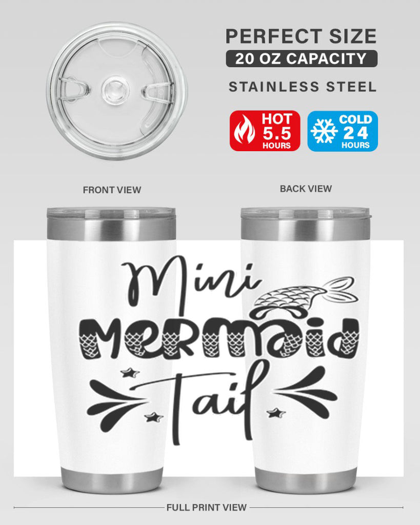 Mini Mermaid Tail 513#- mermaid- Tumbler