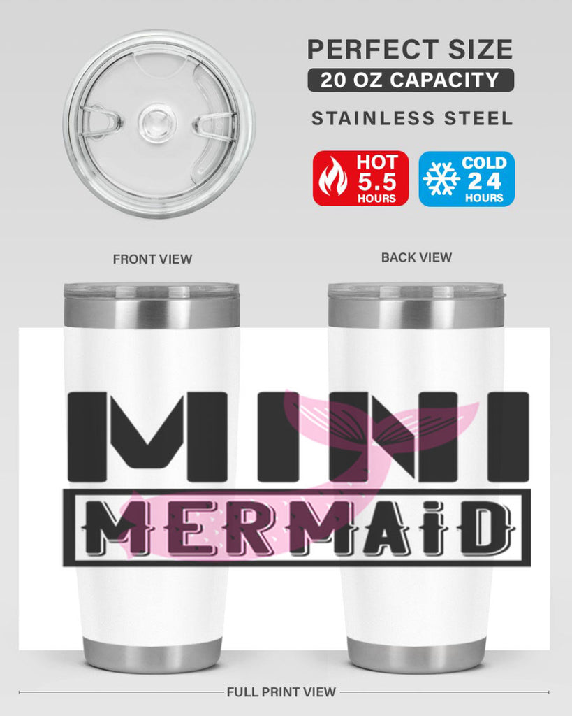 Mini mermaid 504#- mermaid- Tumbler