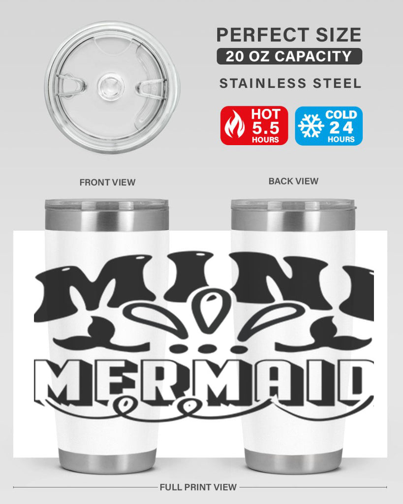 Mini mermaid 507#- mermaid- Tumbler