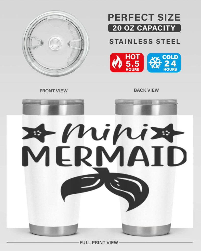 Mini mermaid 511#- mermaid- Tumbler