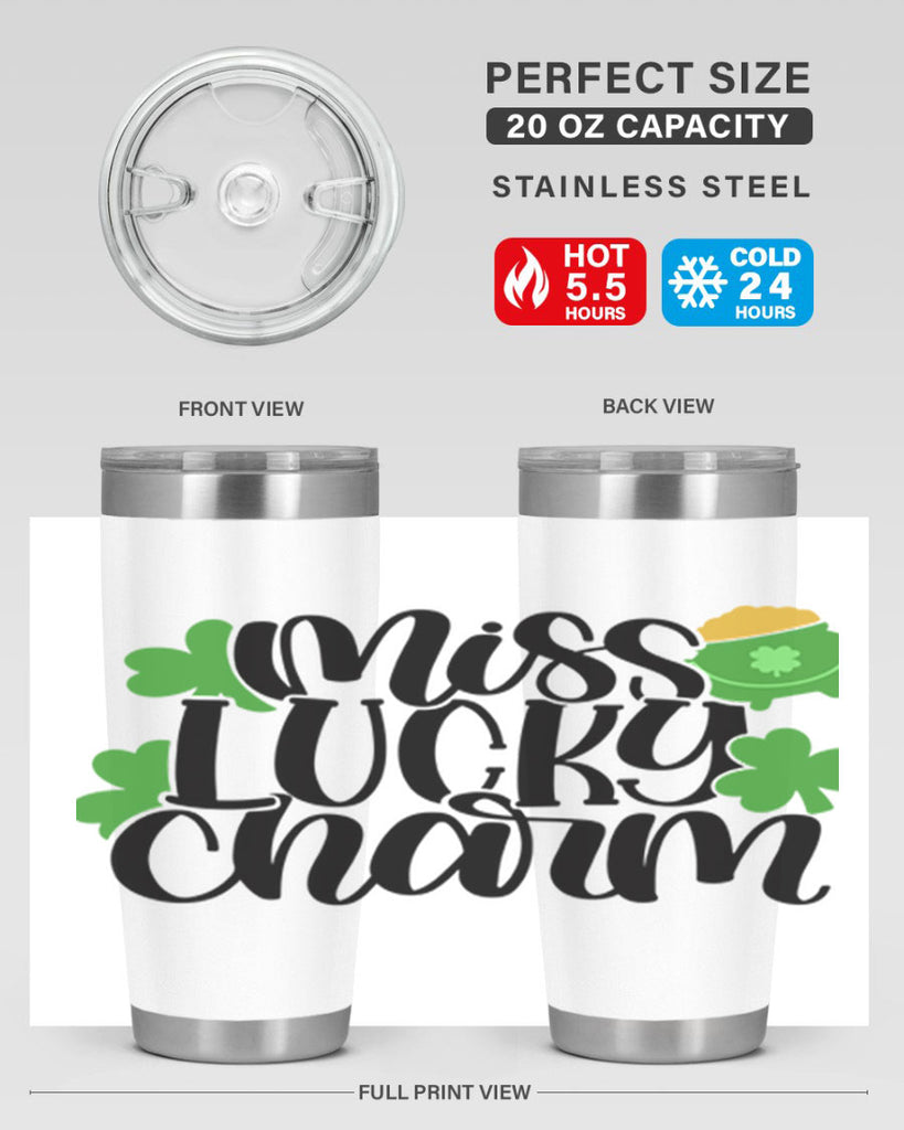 Miss Lucky Charm Style 48#- St Patricks Day- Tumbler