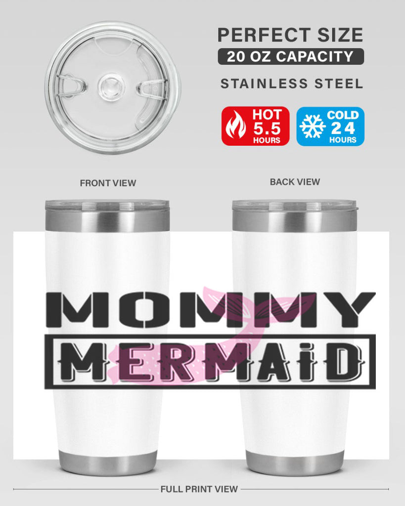 Mommy mermaid 514#- mermaid- Tumbler