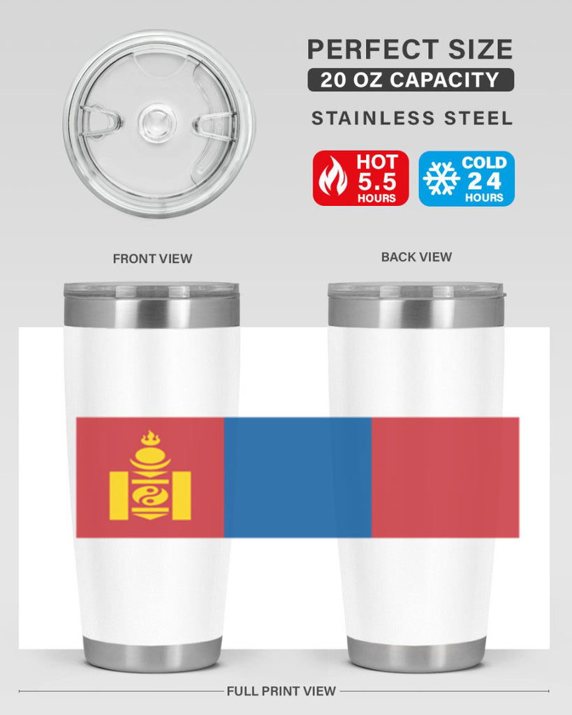 Mongolia 83#- world flags- Tumbler