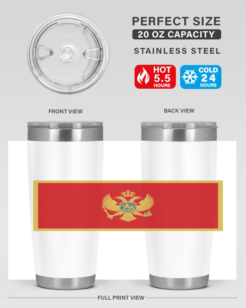 Montenegro 82#- world flags- Tumbler