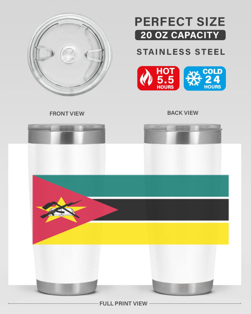 Mozambique 80#- world flags- Tumbler