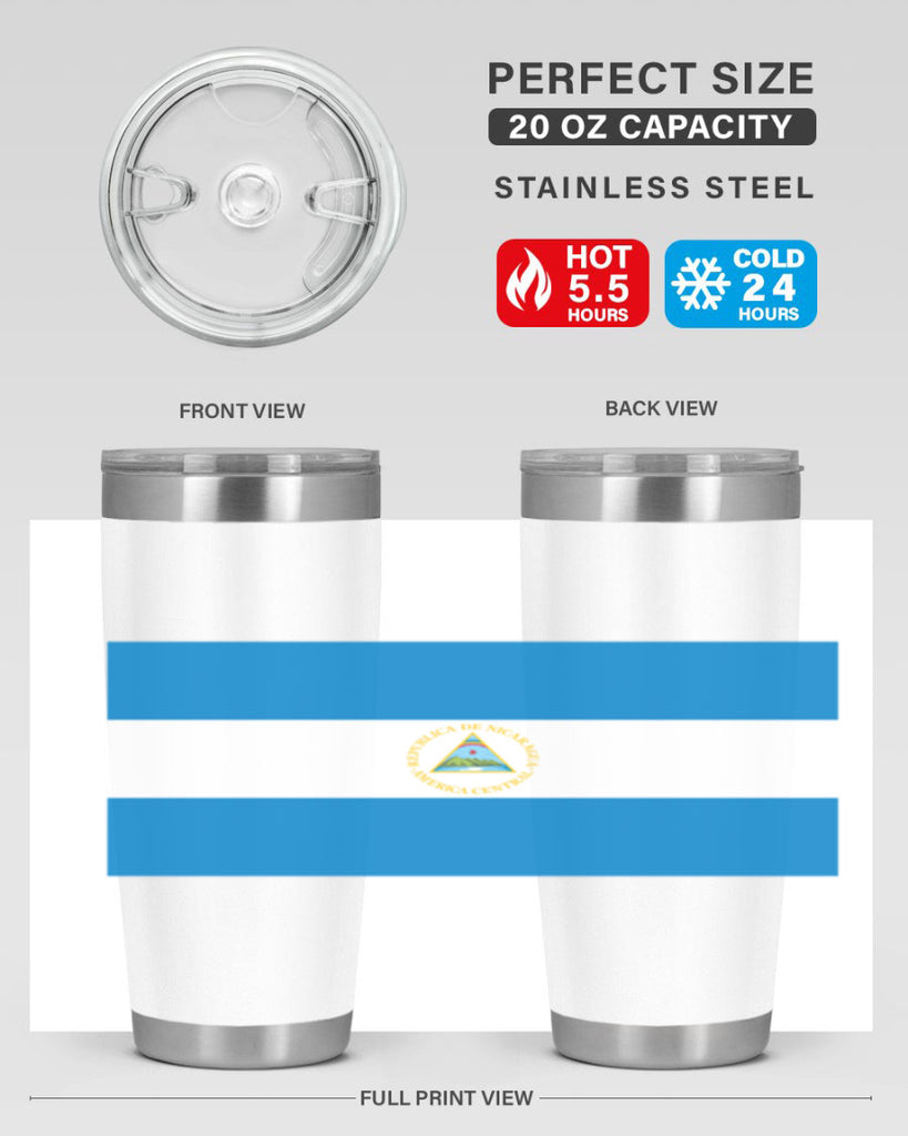 Nicaragua 73#- world flags- Tumbler