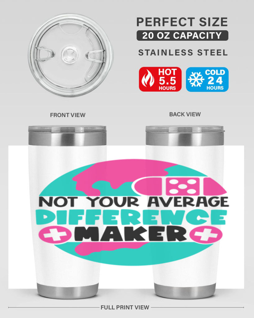 Not Your Averange Difference Maker Style Style 122#- nurse- tumbler