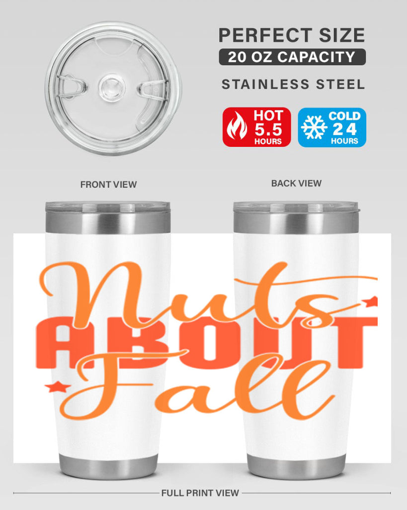 Nuts About Fall Design 444#- fall- Tumbler