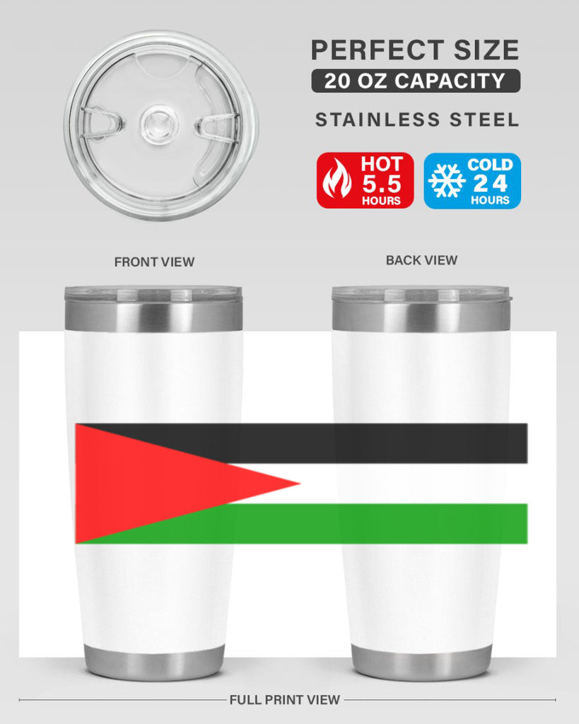 Palestine 64#- world flags- Tumbler