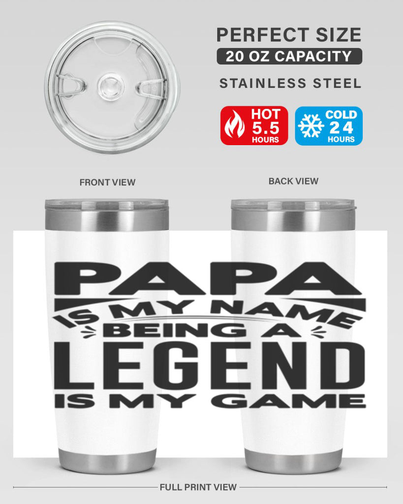 Papa 125#- grandpa - papa- Tumbler