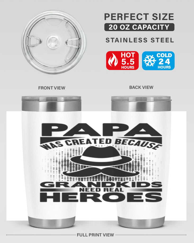 Papa was 126#- grandpa - papa- Tumbler