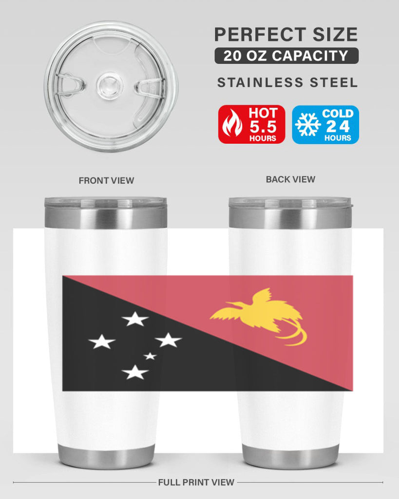 Papua New Guinea 62#- world flags- Tumbler