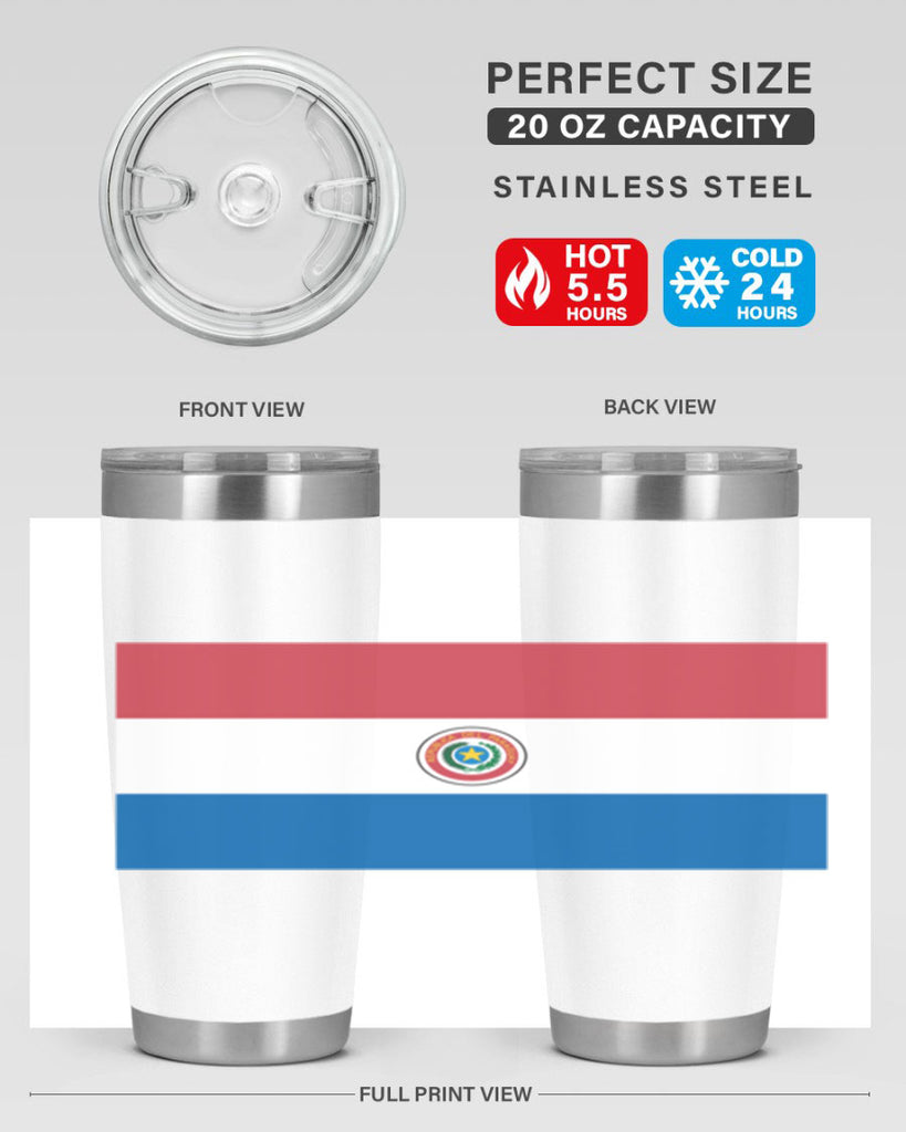 Paraguay 61#- world flags- Tumbler