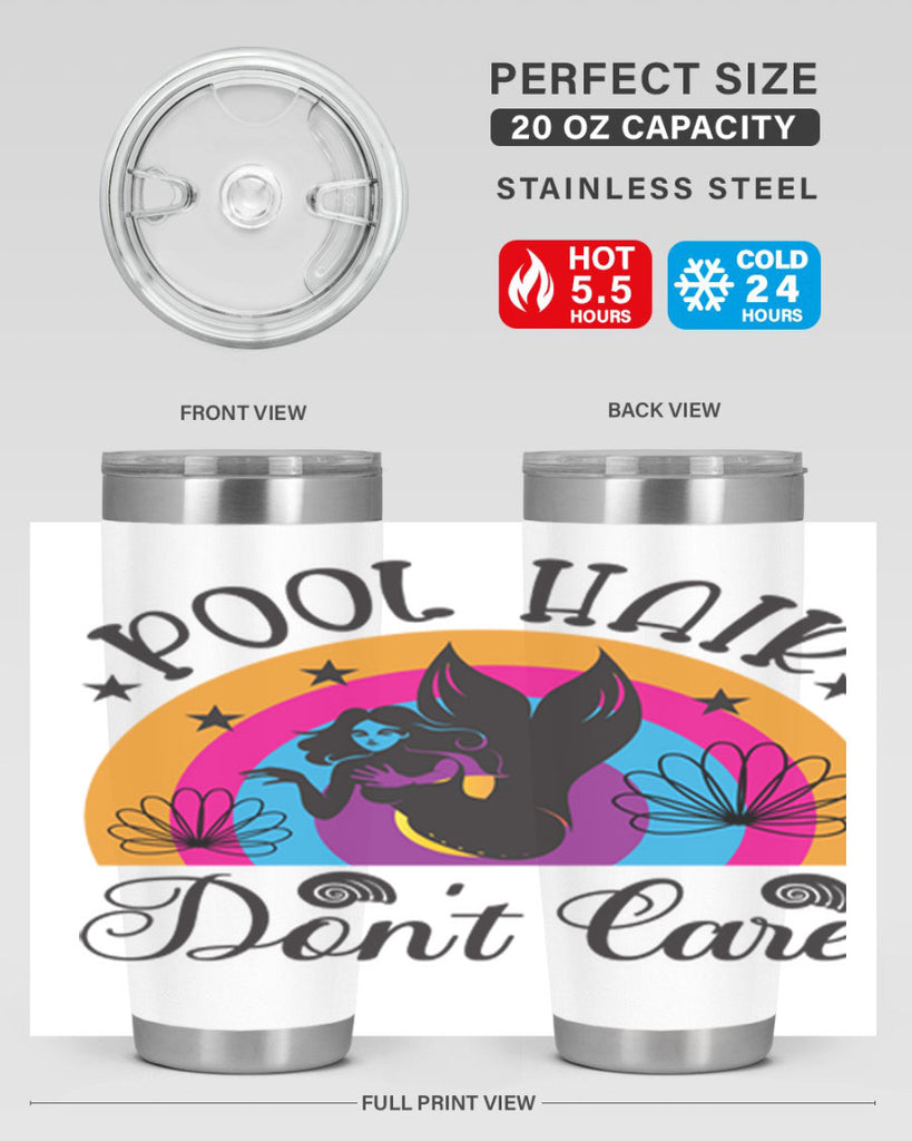 Pool hair dont care 541#- mermaid- Tumbler