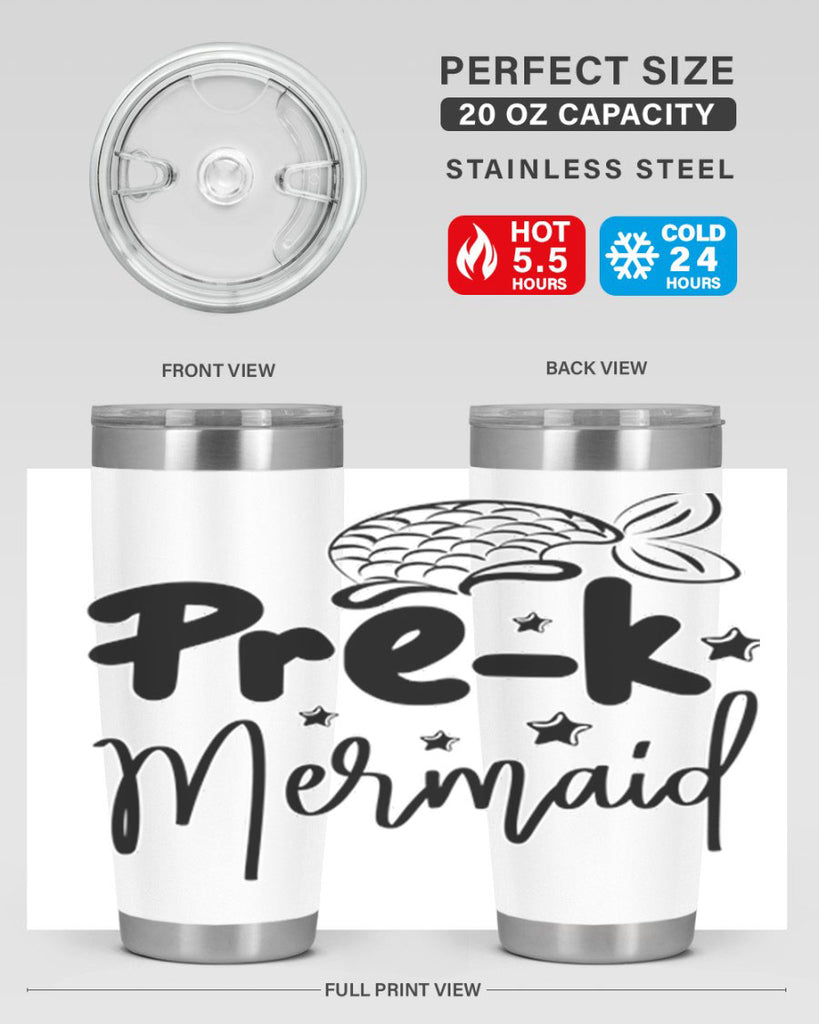 Prek Mermaid 545#- mermaid- Tumbler