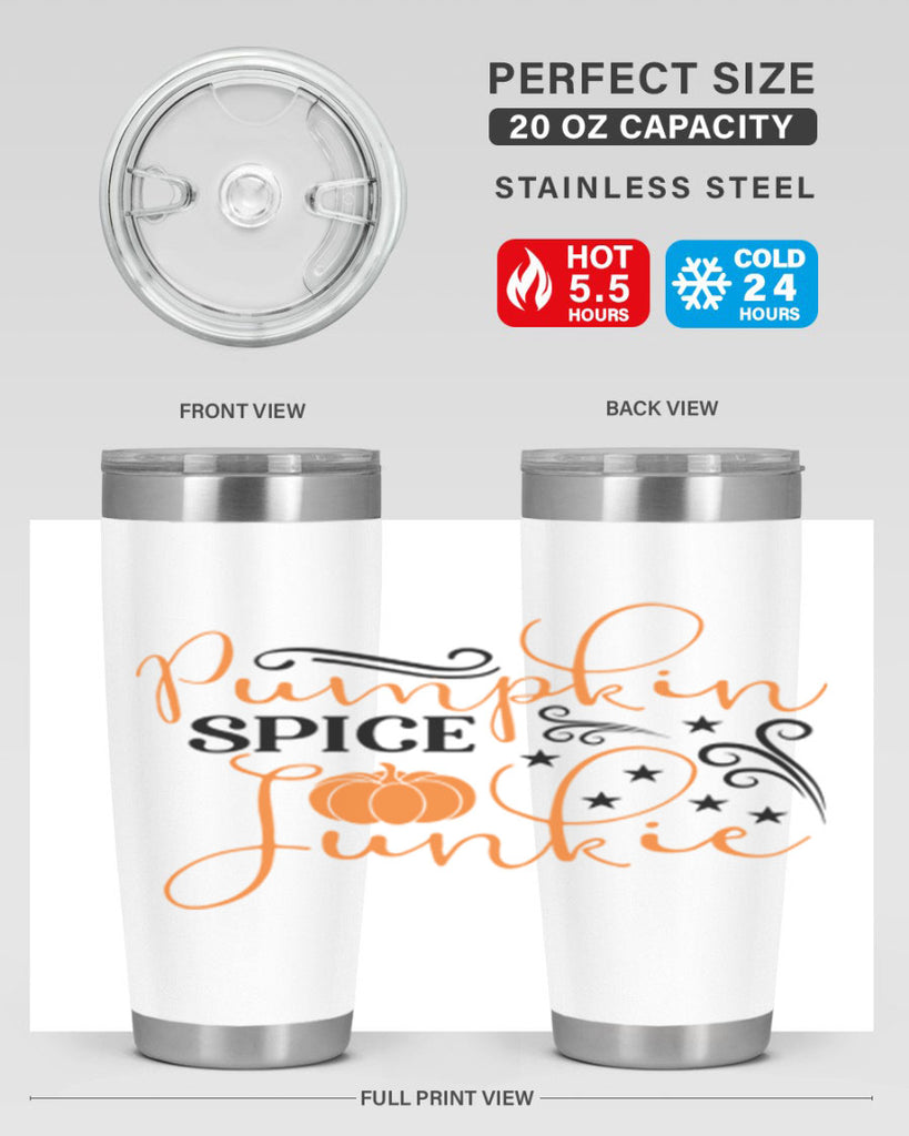 Pumpkin Spice Junkie 549#- fall- Tumbler