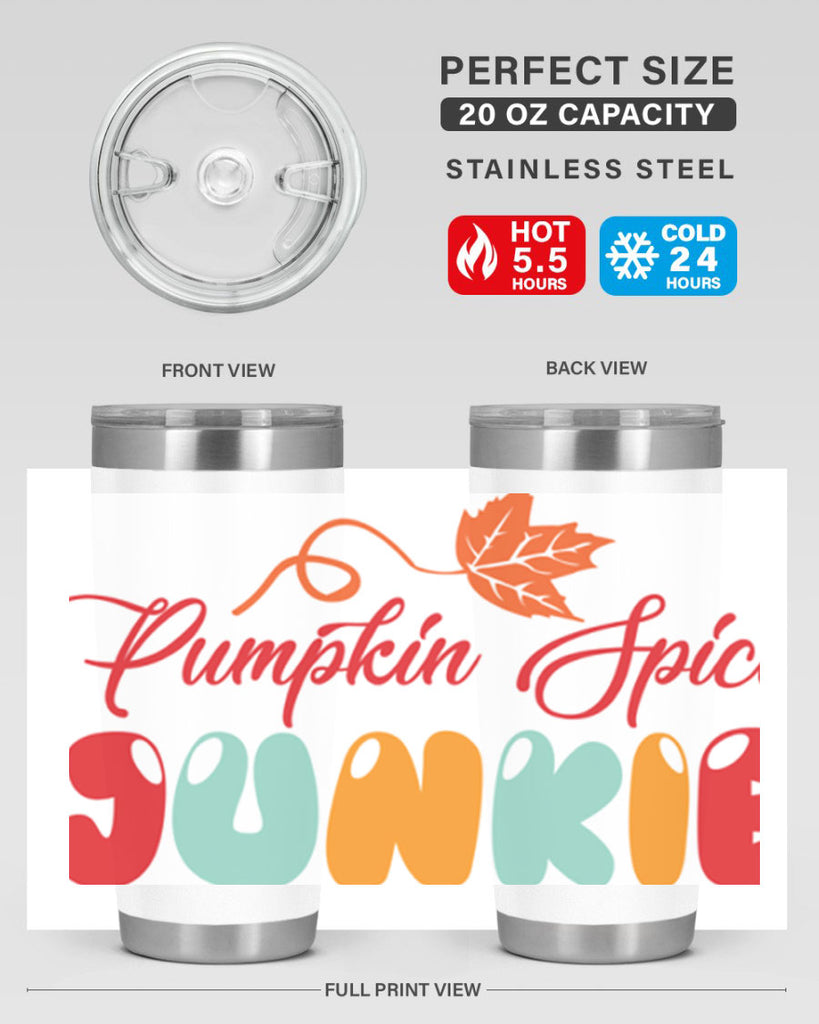 PumpkinSpiceJunkiedesign 569#- fall- Tumbler