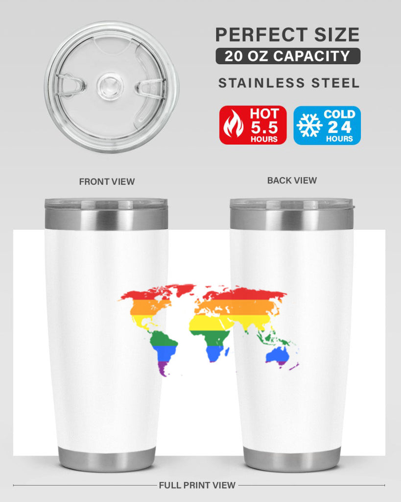 Rainbow World map 3#- lgbt- Tumbler