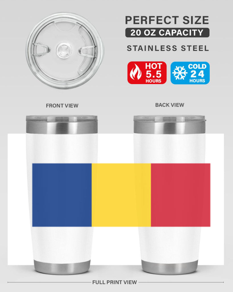 Romania 55#- world flags- Tumbler