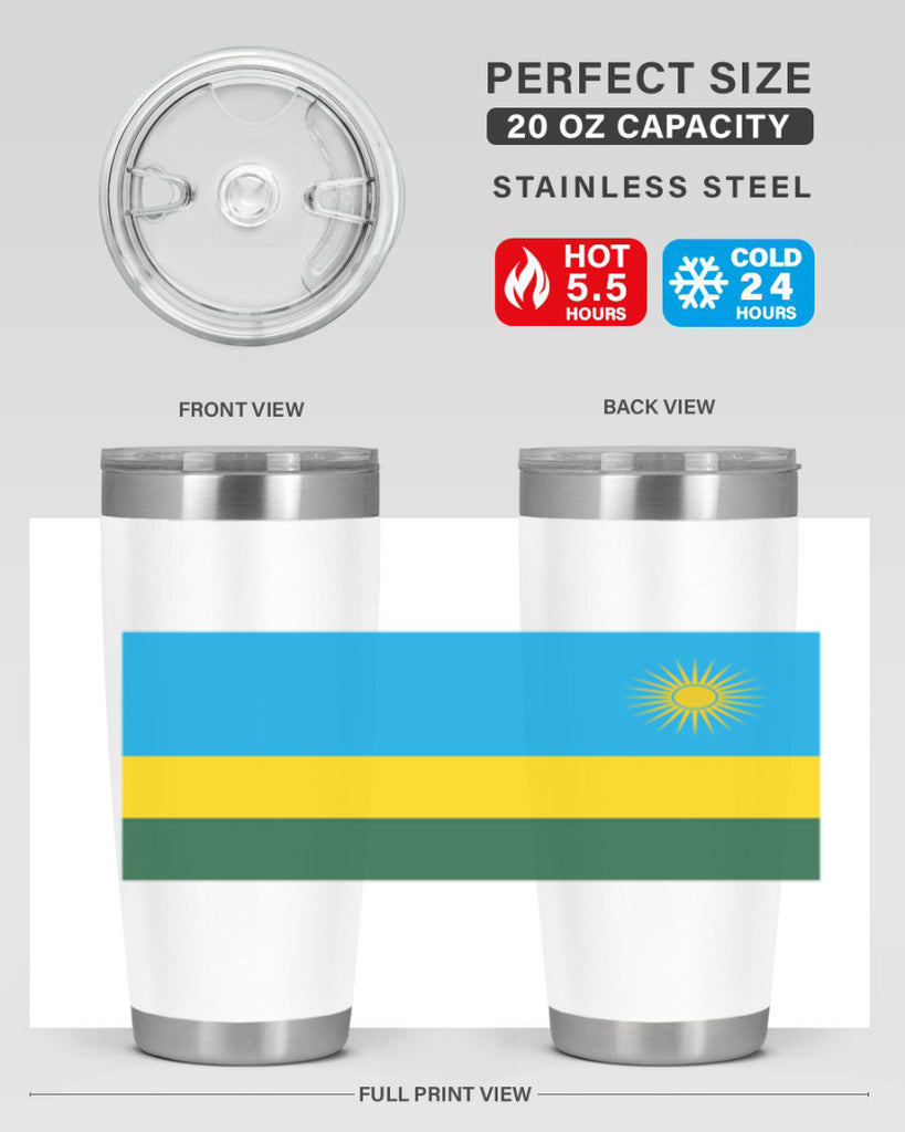 Rwanda 53#- world flags- Tumbler