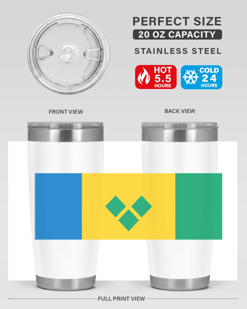 Saint Vincent and the Grenadines 50#- world flags- Tumbler
