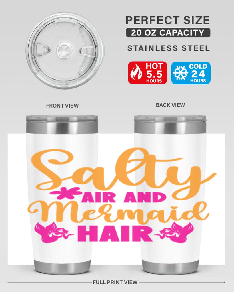 Salty Air And Mermaid Hair 560#- mermaid- Tumbler