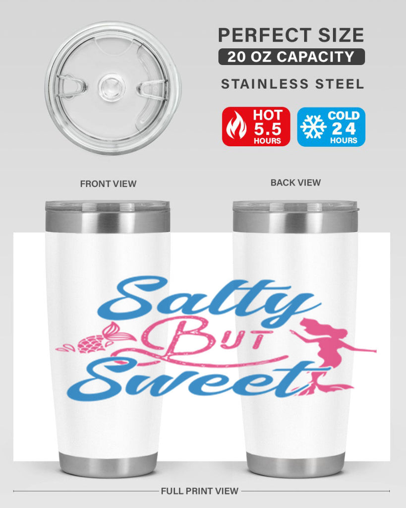 Salty But Sweet 563#- mermaid- Tumbler