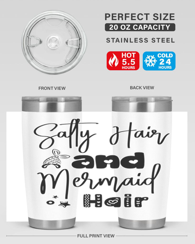 Salty Hair and Mermaid Hair 572#- mermaid- Tumbler