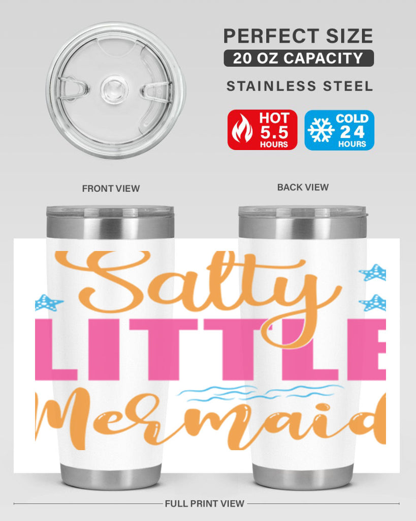 Salty Little Mermaid Design 574#- mermaid- Tumbler