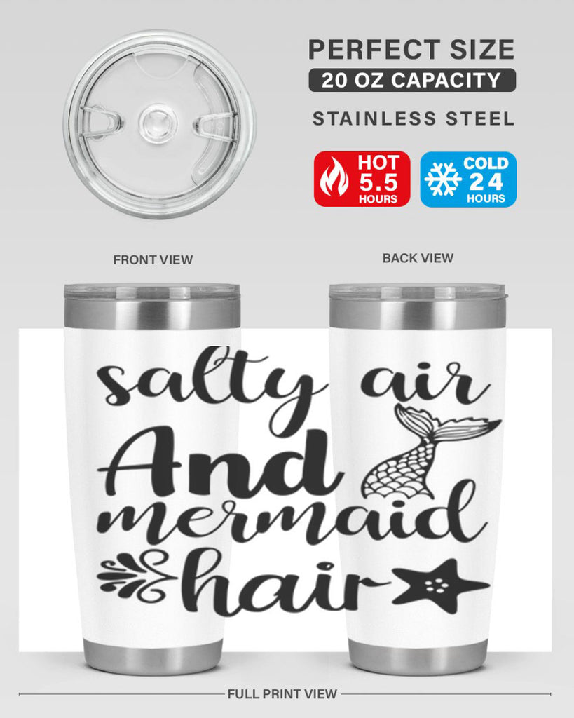 Salty air and mermaid hair 568#- mermaid- Tumbler