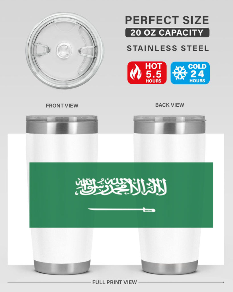 Saudi Arabia 46#- world flags- Tumbler