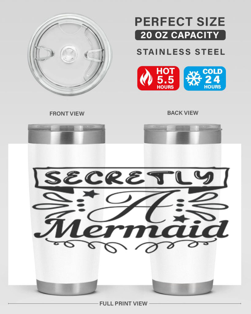 Secretly a mermaid 579#- mermaid- Tumbler