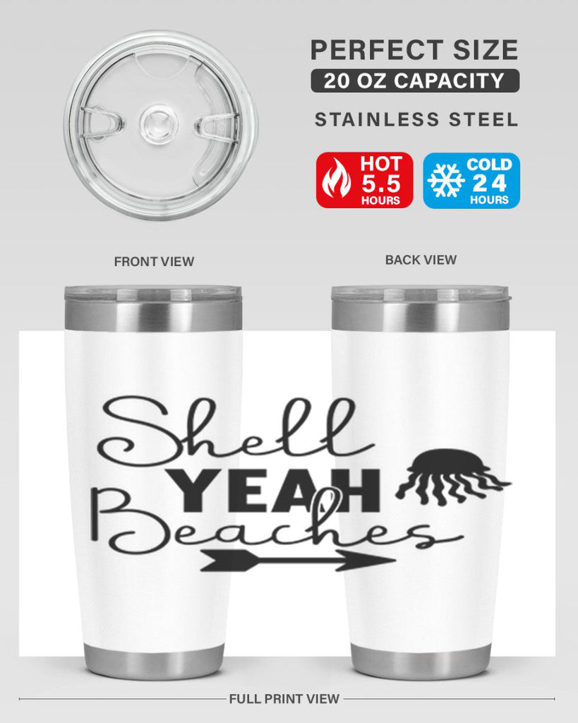 Shell Yeah Beaches 588#- mermaid- Tumbler