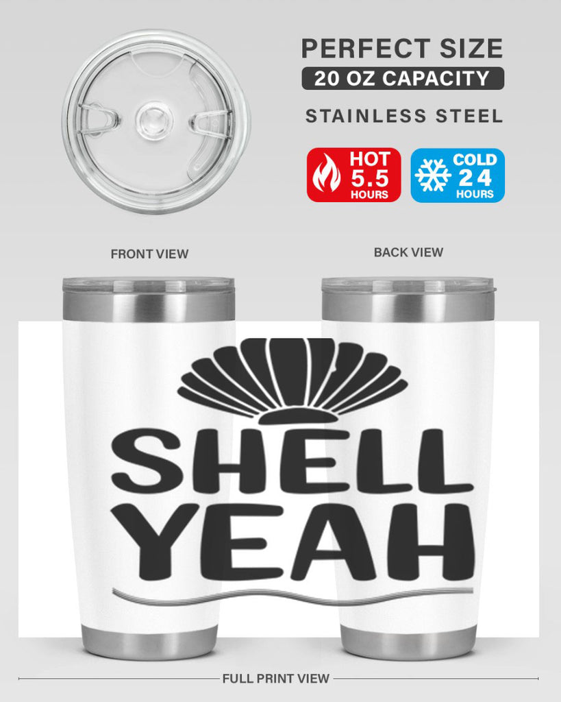 Shell yeah 597#- mermaid- Tumbler