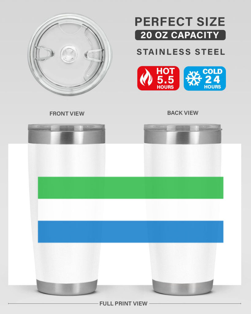 Sierra Leone 42#- world flags- Tumbler