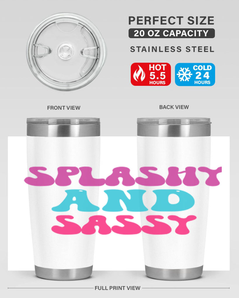 Splashy And Sassy 622#- mermaid- Tumbler