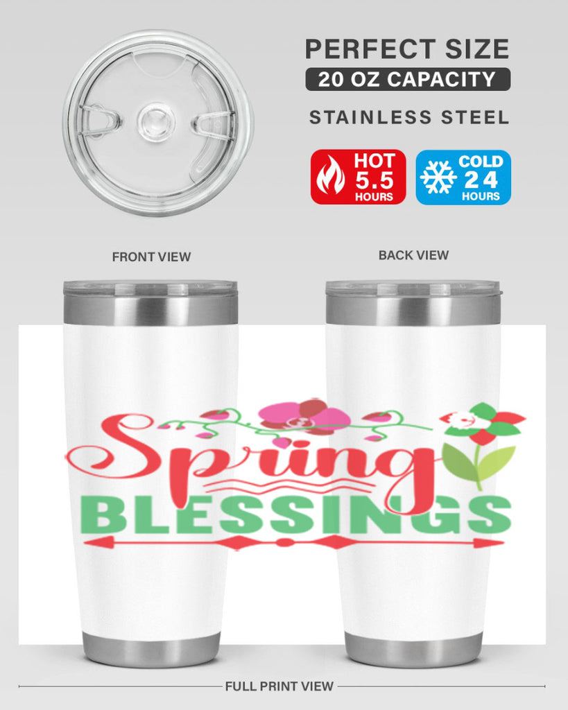 Spring Blessings 418#- spring- Tumbler